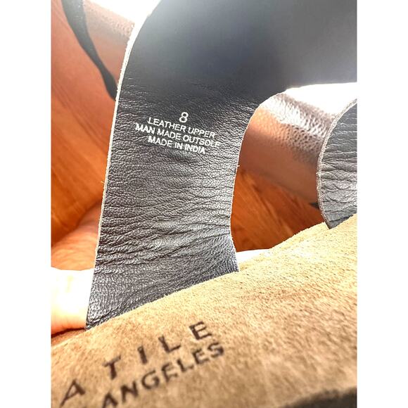 Real Leather Flats Animal Print Toe Loop Very Volatile Jenika Sandals Brown s 8 - Picture 12 of 14